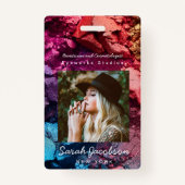 Push Luxury Cosmetics Cosmetologist Eyeshadow バッジ (正面)