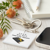 PUSH - Prayer motivation quotes and sayings magnet キーホルダー (正面右)