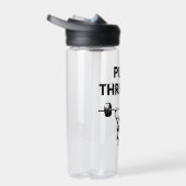 PUSH THROUGH Water Bottle Gym Motivation ウォーターボトル (右面)
