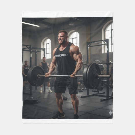 Push your limit フリースブランケット (正面)