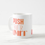 Push Your Limit – Motivational Mug コーヒーマグカップ (正面左)