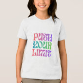 Push Your Limit Motivational Tee Limit Breaker In トライブレンドTシャツ (正面)