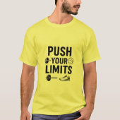 Push Your Limits - やる気を起こさせる Sports Graphi Tシャツ (正面)