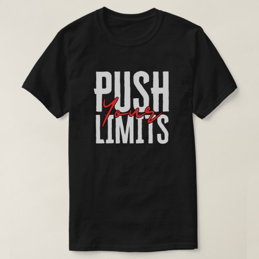 Push Your Limits Fitness Club T-Shirt Tシャツ (デザイン正面)