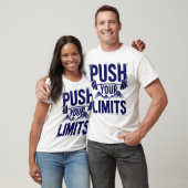 Push Your Limits High Energy Gym Motivation Art Tシャツ (ユニセックス)