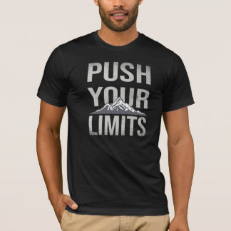 Push your Limits, Motivational Typography T-shirt Tシャツ