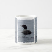 Pushawの水潜り鳥 コーヒーマグカップ (中央)