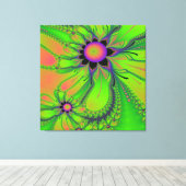 PushInデイジー キャンバスプリント (インサイチュ (ウッドフロア))