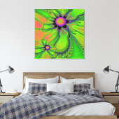 PushInデイジー キャンバスプリント (インサイチュ (寝室))