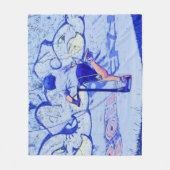 Pushin' It – スタントスクーターのライダー フリースブランケット (正面)