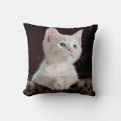 PUSSY CAT装飾用クッション16インチx 16インチ クッション (正面)
