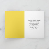 Pussy Willow and Forsythia Bouquet カード (内部)