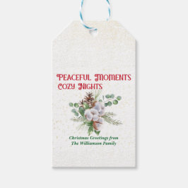 Pussy Willow Catkin Bouquet Christmas ギフトタグ