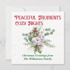 Pussy Willow Catkin Bouquet Christmas シーズンカード