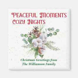 Pussy Willow Catkin Bouquet Christmas マグネット