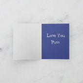 Pussycat I Love You Cartoon Notecard カード (内部)