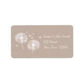 Pusteblume - braun | romantischer ラベル (正面)