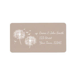 Pusteblume - braun | romantischer ラベル