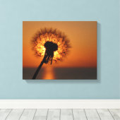 Pusteblume / Dandelion キャンバスプリント (インサイチュ (ウッドフロア))