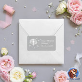 Pusteblume - grau | romantischer  ラベル