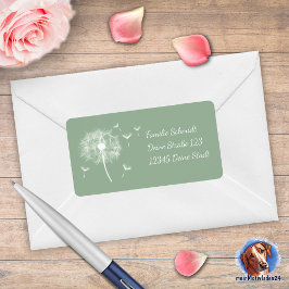Pusteblume - grün | romantischer ラベル