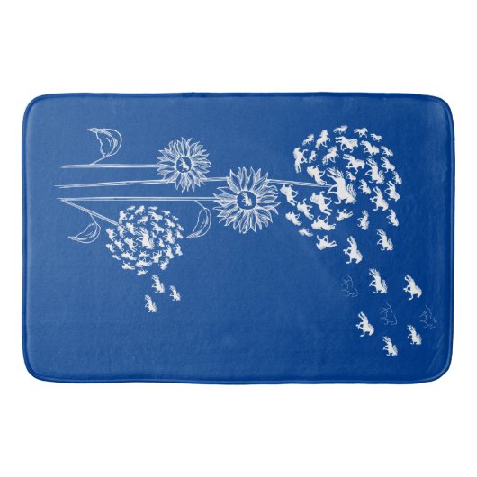 Pusteblume mit Töltern Badematte バスマット (正面)