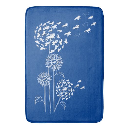 Pusteblume mit Töltern Badematte バスマット (正面縦)