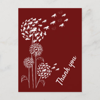 Pusteblume mit Töltern Postkarte ポストカード