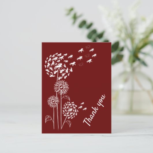 Pusteblume mit Töltern   Postkarte ポストカード (スタンド正面)