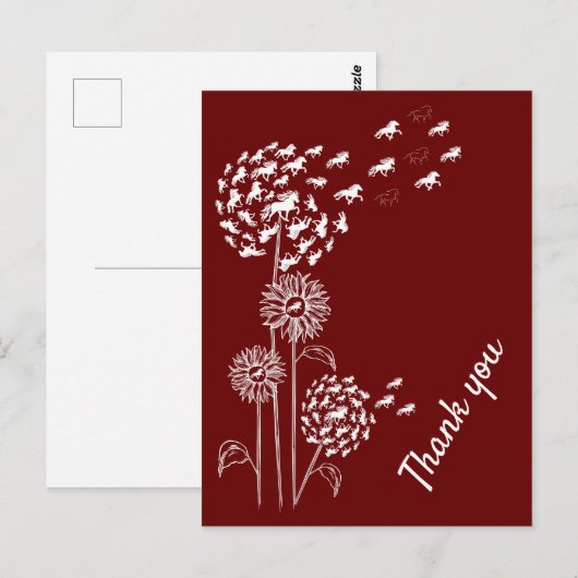 Pusteblume mit Töltern   Postkarte ポストカード (正面/裏面)