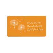 Pusteblume - orange | romantischer ラベル (正面)