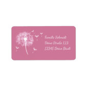 Pusteblume - rosa • romantischer ラベル (正面)