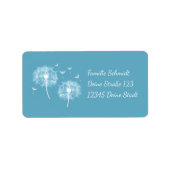 Pusteblume - türkis | romantischer ラベル (正面)