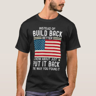 Putについてより良いビルドバックの代わりにバック Tシャツ