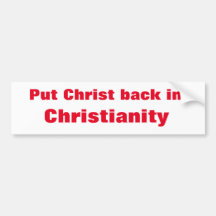 Put Christ Back  bumper s