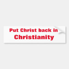 Put Christ Back  bumper s バンパーステッカー