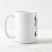 Put God first and everything else falls into place コーヒーマグカップ (左)