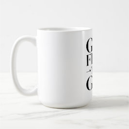 Put God first and everything else falls into place コーヒーマグカップ