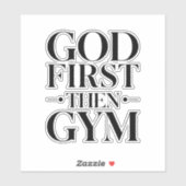 Put God first and everything else falls into place シール (シート)