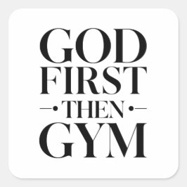 Put God first and everything else falls into place スクエアシール