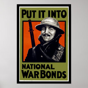 Put It Into National War Bonds ポスター