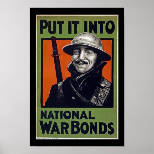 Put It Into National War Bonds (border) ポスター (正面)