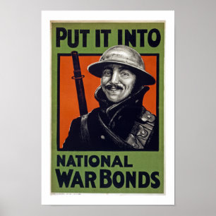 Put It Into National War Bonds (canvas) ポスター