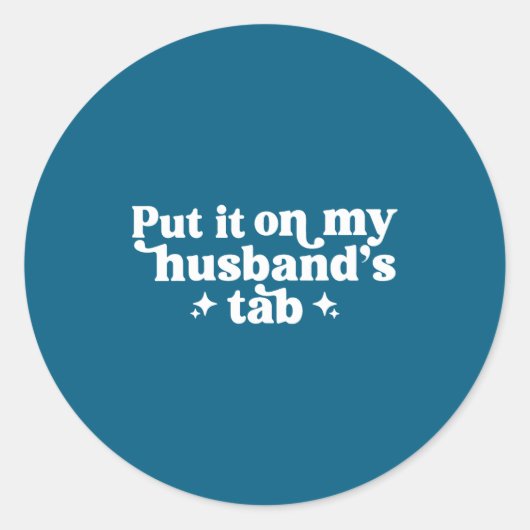 Put it my husband's tab ラウンドシール (正面)