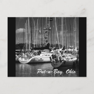 Put-n-Bay Black & White photography botsはがき ポストカード