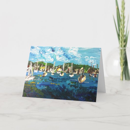 Put-n-Bay Lake Erieさんの絵を描#1グリーティングカード カード (正面)