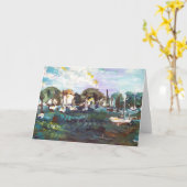 Put-n-Bay Lake Erieさんの絵画#2グリーティングカード カード (黄色い花)