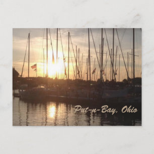 Put-n-Bay Sunset Bots写真はがき ポストカード