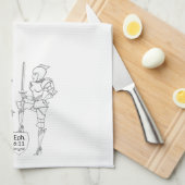 "Put on the complete Suit of Armor"  キッチンタオル (四つ折り)