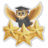 Put the owl three gold stars, achievement custom v シール (正面)
